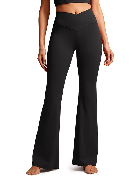 Rosa Crossover Flare Leggings