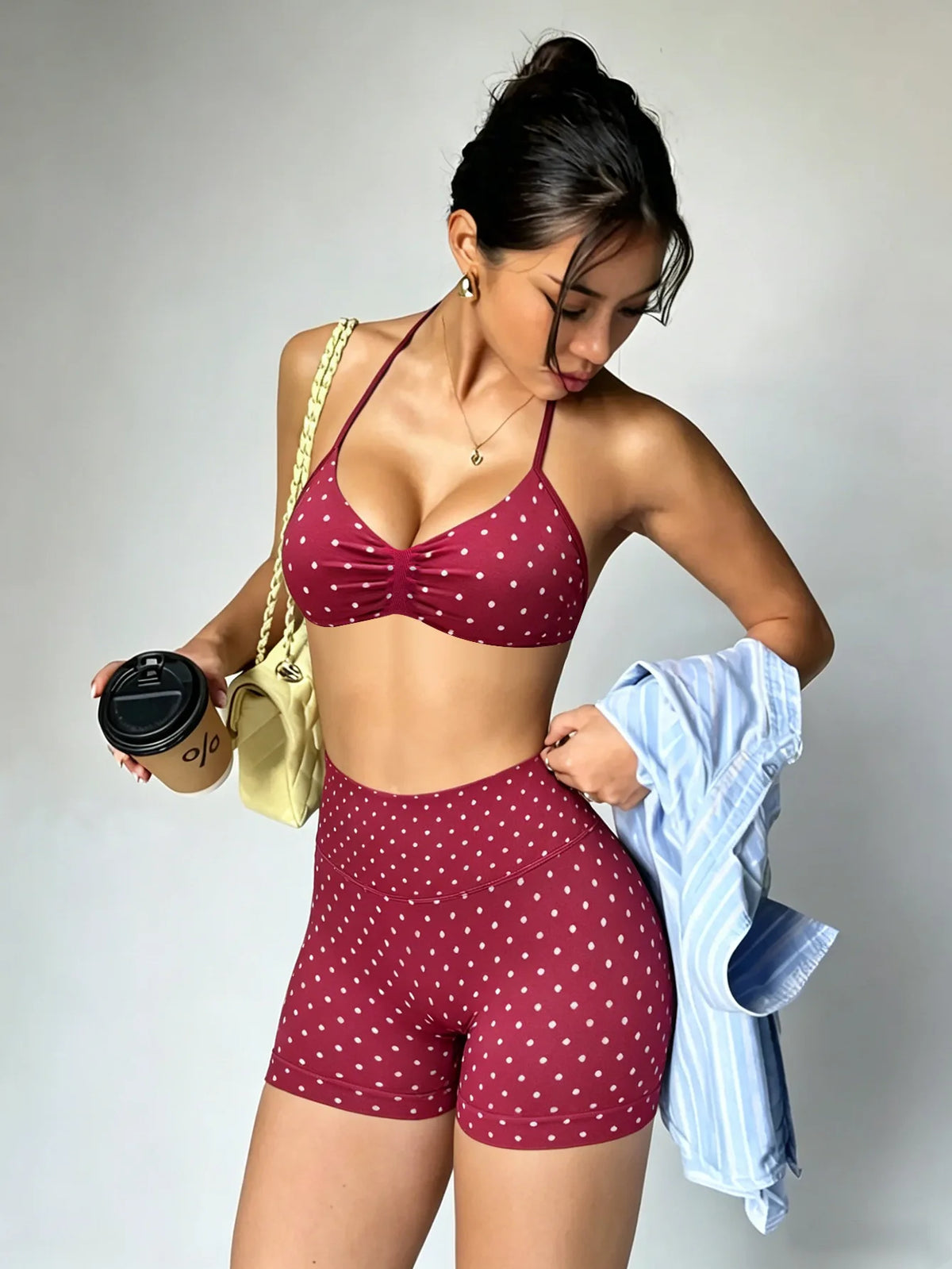 Lia Dot Biker Set